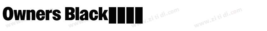 Owners Black字体转换